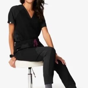 Figs x Disney BLACK Scrub top